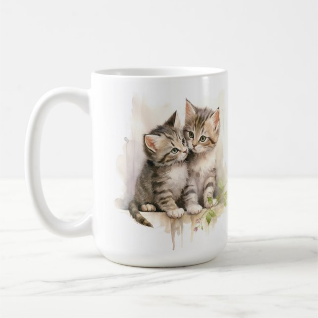 MUG JOLIE COULEUR EAU FLUFFY TABBY CUISINE (Gauche)