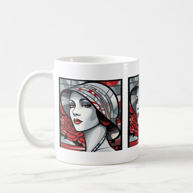 Mug Jolie dame Art Déco (Gauche)