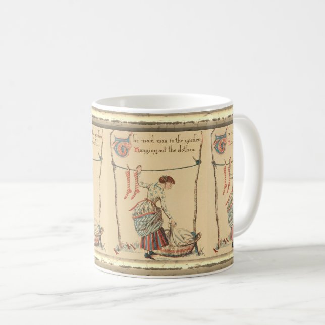 Mug Jolie dame vintage (Devant droit)