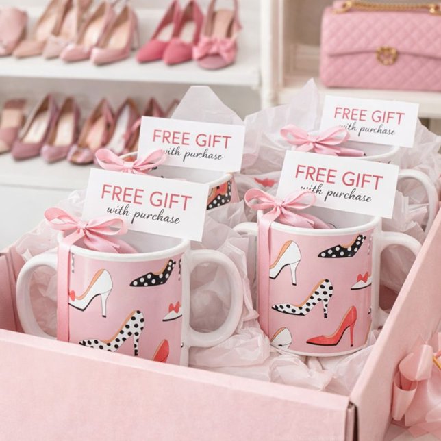 Mug Jolie en rose talon haut  (Créateur téléchargé)