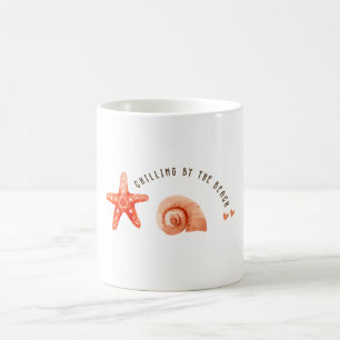 Mug Jolie esthétique étoile de mer coquillage de plage