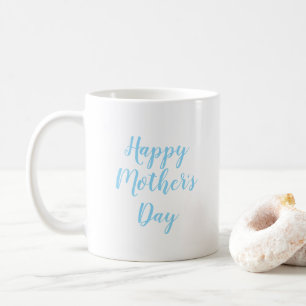 Mug Jolie fête des mères Typographie Baby Blue