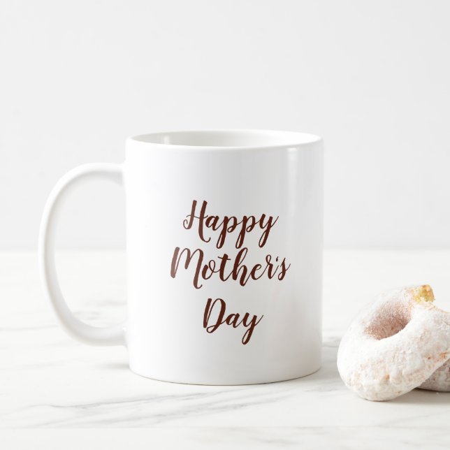 Mug Jolie fête des Mères Typographie Espresso (Avec donut)