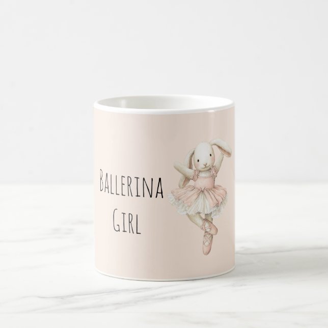 Mug Jolie fille ballerine lapin  (Centre)