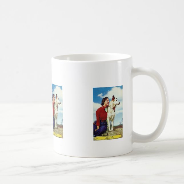 Mug jolie fille et chien iowa casino café publicité (Droite)