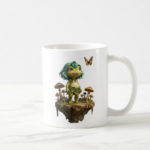Mug Jolie Fille Grenouille Parmi les Champignons avec
