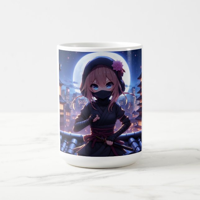 Mug Jolie fille guerrière ninja  (Centre)