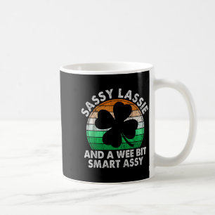 Mug Jolie fille impertinente trèfle irlandais drôle St
