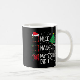 Mug Jolie Fille Ma Soeur L'A Fait À Noël Hommes De Fam