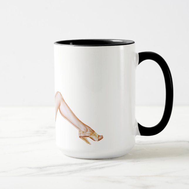 Mug Jolie fille pin-up (Droite)