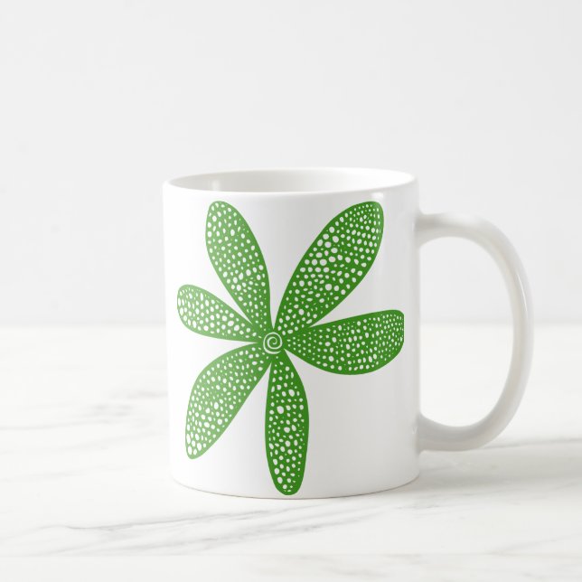 Mug Jolie fleur - Avocado Green (Droite)