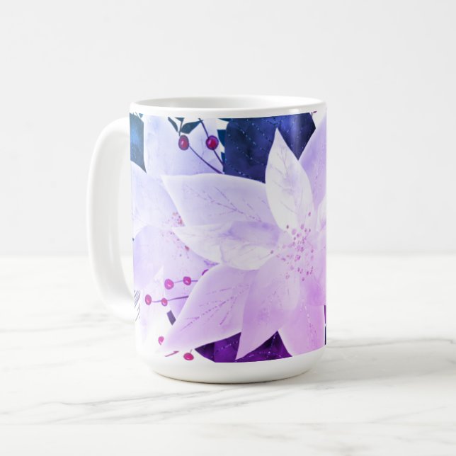 Mug Jolie fleur de Noël (Devant gauche)