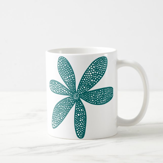 Mug Jolie Fleur - Moss Green (Droite)
