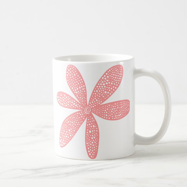 Mug Jolie Fleur - Rose Tendre (Droite)