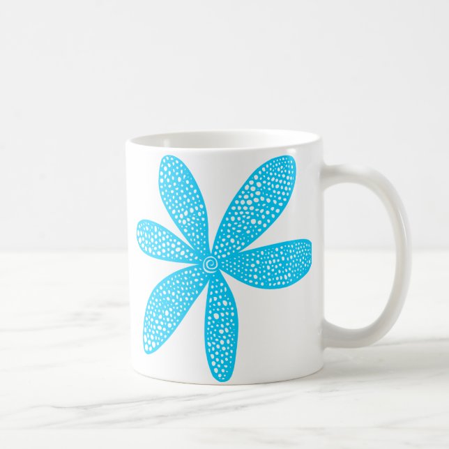 Mug Jolie Fleur - Sky Blue (Droite)