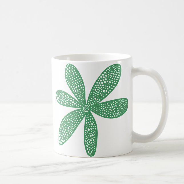 Mug Jolie fleur - Vert de l'Armée (Droite)