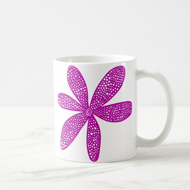 Mug Jolie Fleur - Violet profond (Droite)