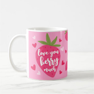 Mug Jolie fraise d'amour coeurs de baies Photo Saint-V