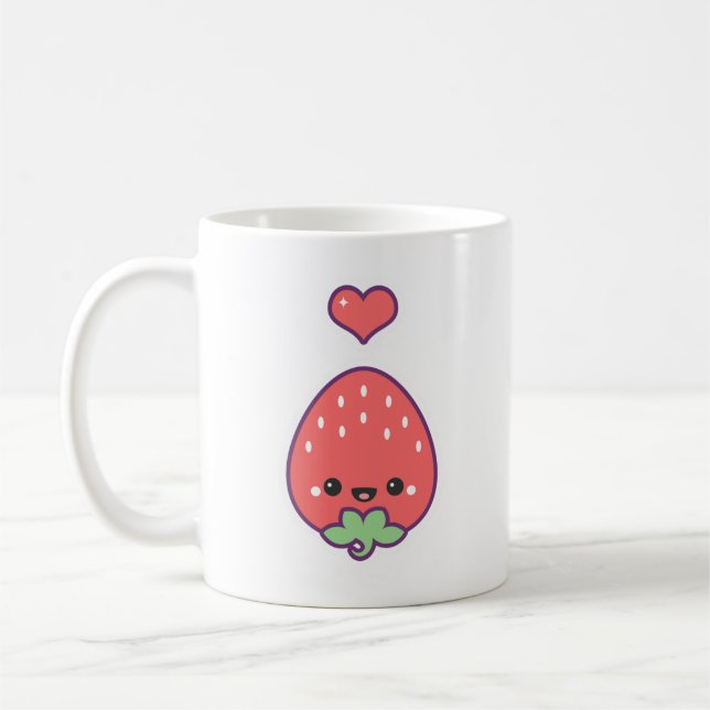 Mug Jolie fraise délicieuse (Gauche)