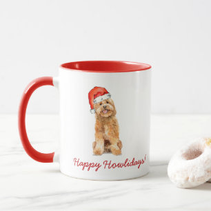 Mug Jolie Golden Doodle Dog Holiday