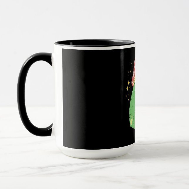 Mug Jolie grenouille verte avec chapeau de champignon (Gauche)