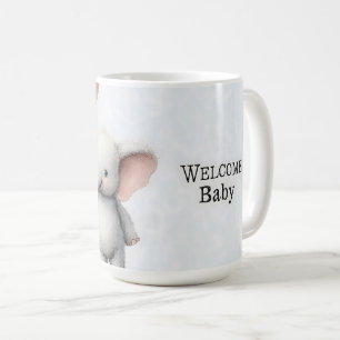 Mug Jolie illustration aquarelle d'un bébé éléphant