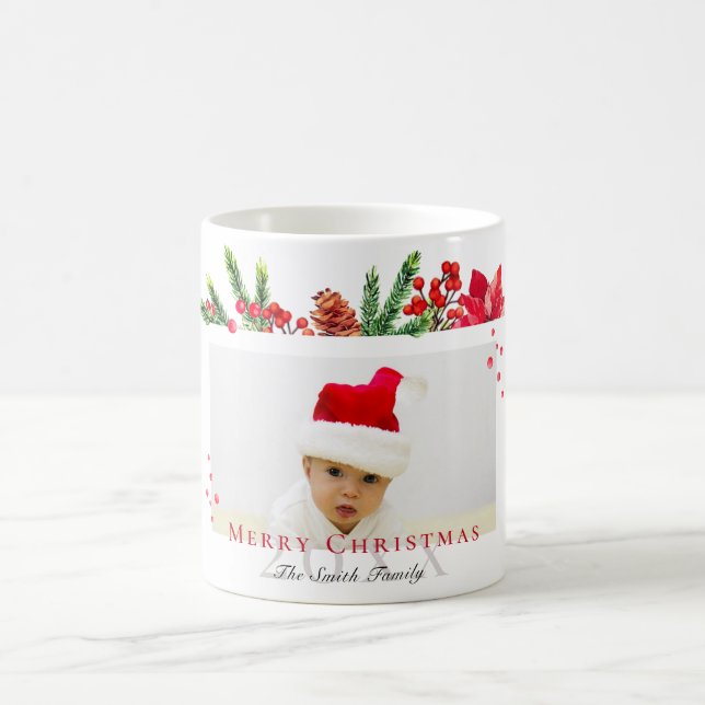 Mug Jolie image de Noël personnalisée (Centre)