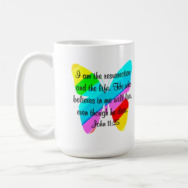MUG JOLIE JOHN 11:25 CONCEPTION DE BOUTEILLE DE PLANCH (Gauche)