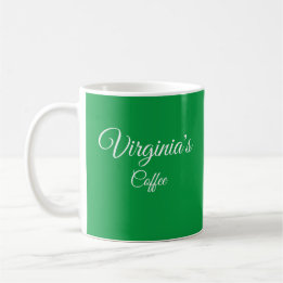 Mug Jolie Kelly Green Boug de café personnalisé