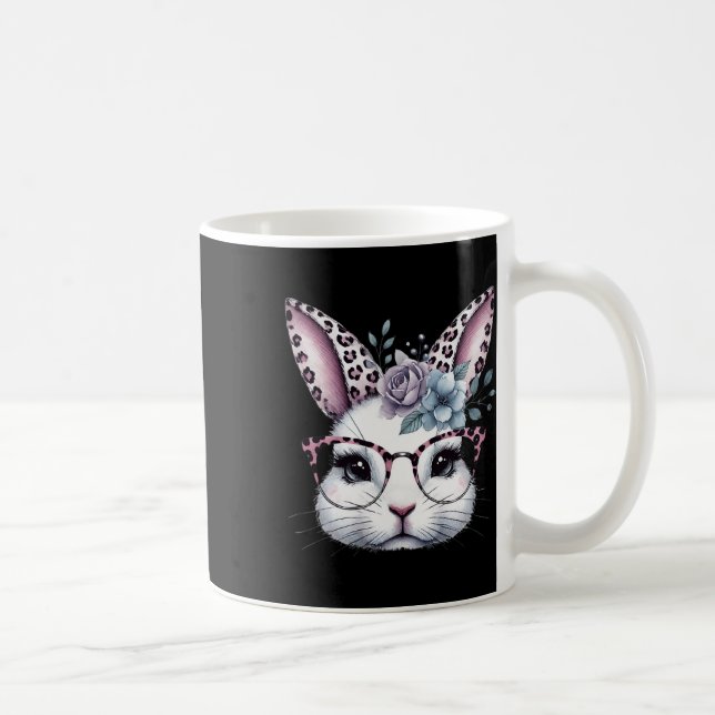 Mug Jolie Lapin Lapin Face Gles Filles Joyeux Pâques J (Droite)