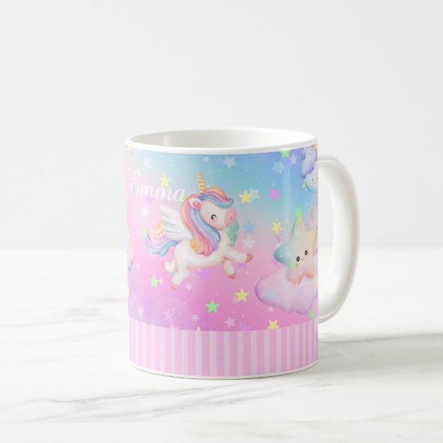 Mug Jolie licorne rose (Devant droit)
