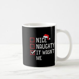 Mug Jolie méchante c'était pas moi liste de Noël