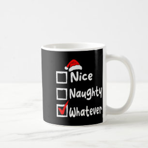 Mug Jolie méchante quoi que ce soit drôle liste de Noë