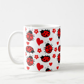 Mug Jolie Motif Ladybug Fleurs d'insectes