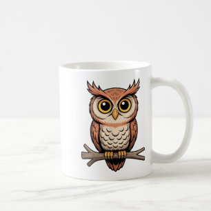 Mug Jolie oeuvre d'art de hibou pour hommes femmes enf