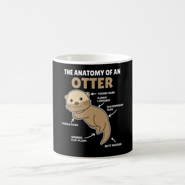 Mug Jolie Otter Explication Anatomie D'Une Otter (Centre)