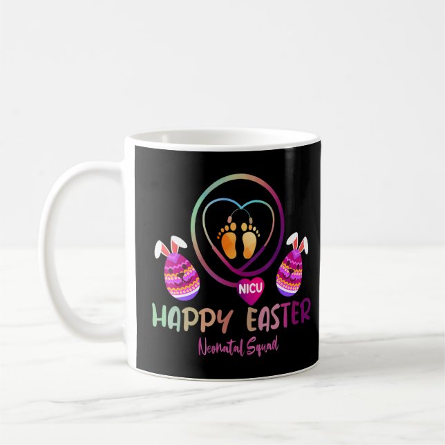 Mug Jolie Pâques Nicu Nurse Bunny Oreilles Joyeux OEuf (Gauche)