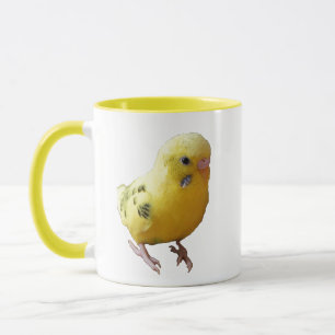 Mug Jolie Parakeet Jaune Amical Animaux de compagnie P