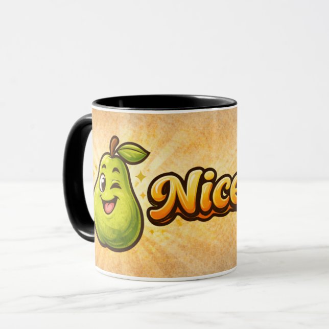 Mug Jolie Poire - Sentiment Fruitée - Amis Gourmands (Devant gauche)
