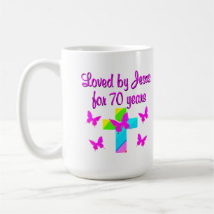 MUG JOLIE RAINBOW ET CROSS 70E ANNIVERSAIRE CONCEPTION