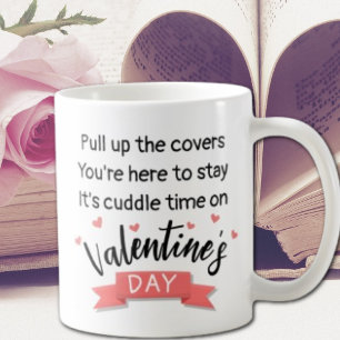Mug Jolie riming poème de la Saint Valentin aux coeurs