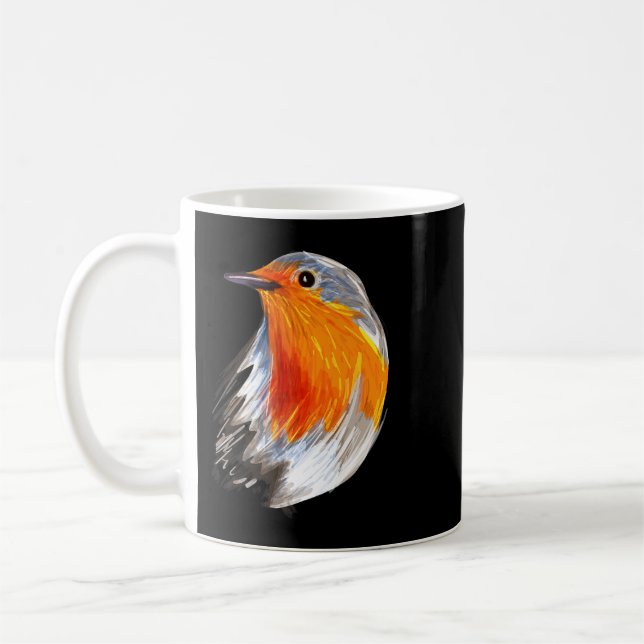 Mug Jolie Robin de Noël Costume Oiseau Oiseau Oiseau (Gauche)