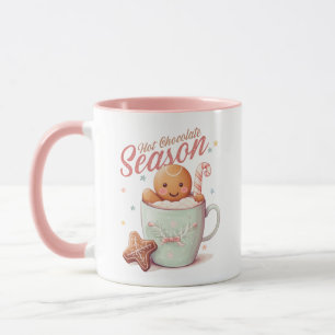Mug Jolie saison de chocolat chaud doux Noël doux