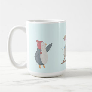 Mug Jolie scène d'hiver animale