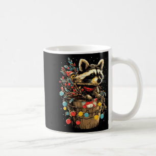 Mug Jolie Scène hivernale festive de Raton laveur Anim