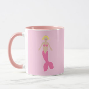 Mug Jolie sirène d'Imaginaire rose