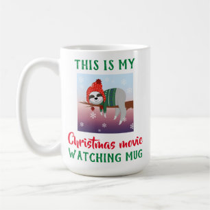 Mug Jolie Sloth Christmas Regarder