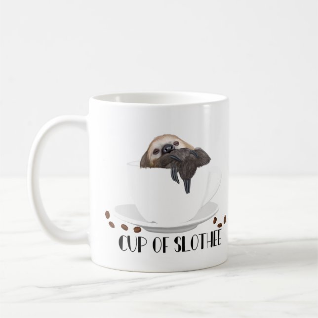 Mug Jolie Sloth Sleepy - Coupe De Slothee (Gauche)