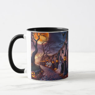 Mug Jolie Sorcière d'Halloween Whimsical, Nom Personna