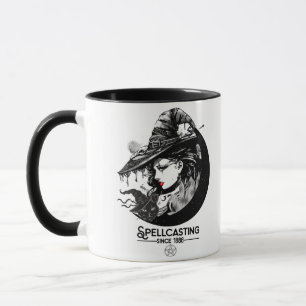 Mug Jolie sorcière et chat noir Wicca